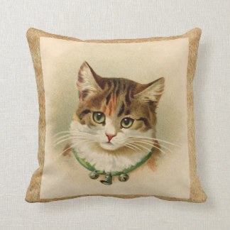 Almofada Impressão do gato de gato malhado do vintage