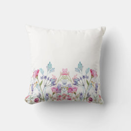 Almofada Impressão Floral Pintado à Mão