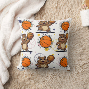 Almofada Impressão Gopher de Basquete Kawaii