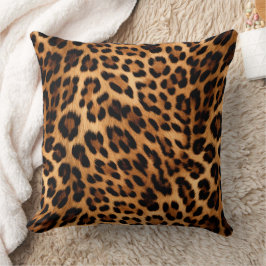 Almofada Impressão Leopardo Chic Brown