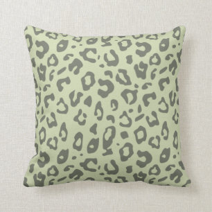 Almofada Impressão Leopardo - Impressão Verde e Impressã