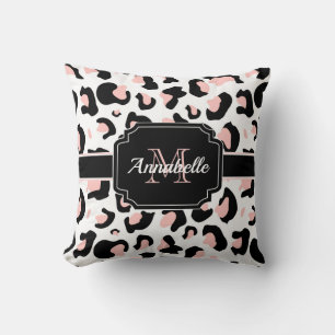 Almofada Impressão Leopardo Rosa