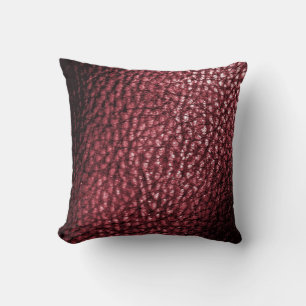 Almofada Impressão Metálico Faux Merlot Burgandy - Sólido