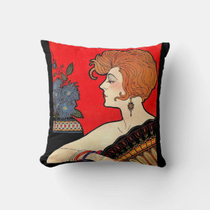 Almofada impressão mulher 1925