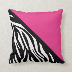 Almofada Impressão na moda Zebra e Rosa