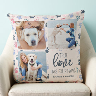Almofada Impressão Personalizada de 3 Fotografias Pastel Pa