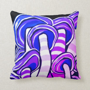 Almofada Impressão psicadélico Trippy roxo do Hippie dos