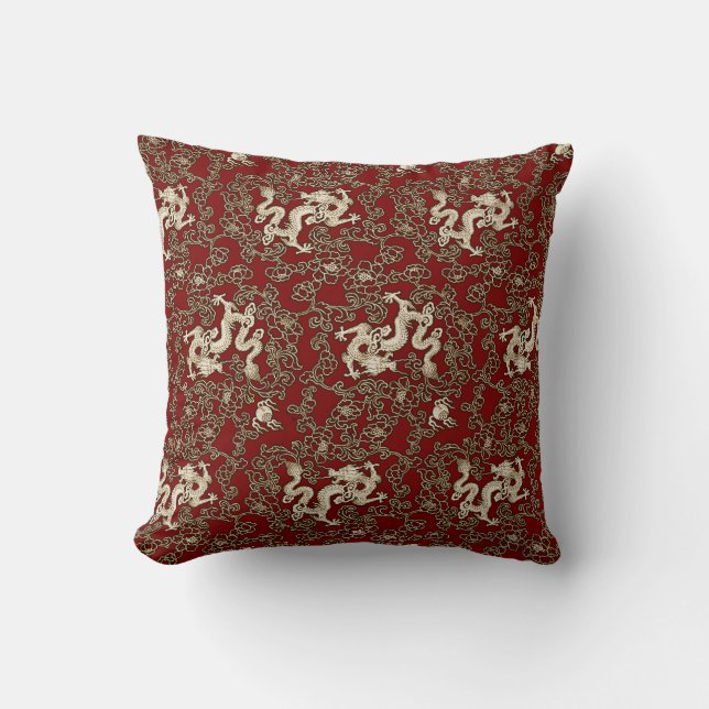 Almofada Impressão tradicional do papel japonês do vintage (Frente)