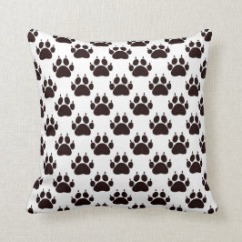 Almofada Impressões de pata de gato