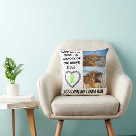 Almofada In Loving Memory - Custom Dog Tribute