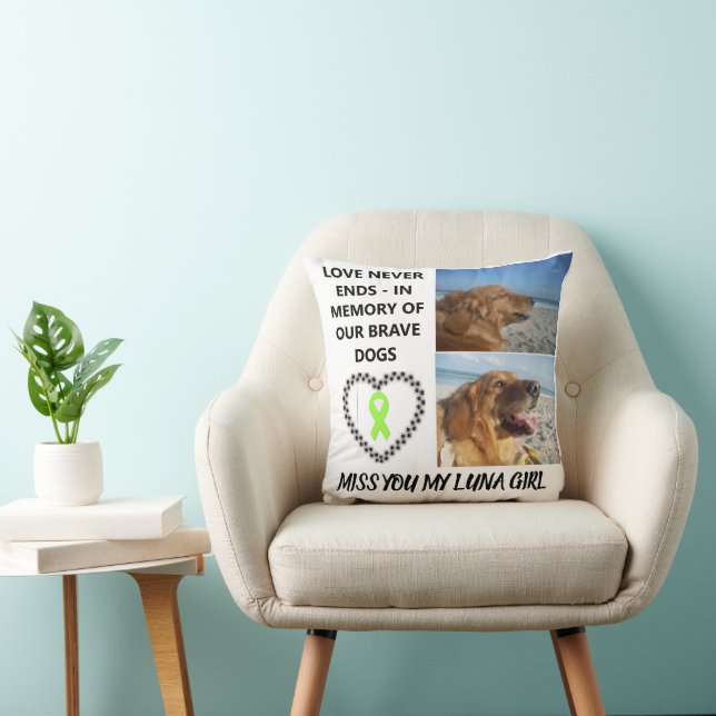 Almofada In Loving Memory - Custom Dog Tribute (Cadeira)