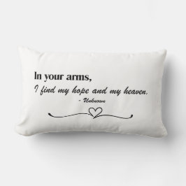 Almofada "In Your Arms" Script Love