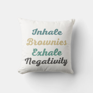 Almofada Inalar Brownies Exalar Travesseiro decorativo de N