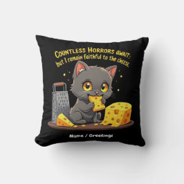Almofada Incontáveis Horrores Esperam, Mas Eu Permaneço Fie