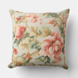 Almofada Incríveis Flores, Folhas. Pintura