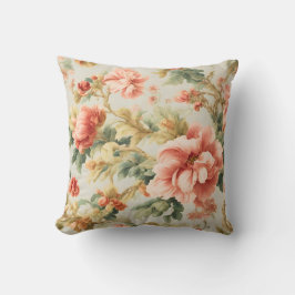 Almofada Incríveis Flores, Folhas. Pintura