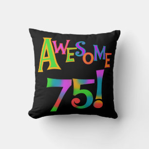 Almofada Incrível 75 t-shirts e presentes de aniversário