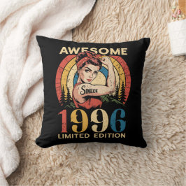 Almofada Incrível Desde 1996 Retro 30 Anos de Mulher