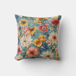 Almofada Incrível e elegante Flores de Verão