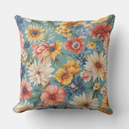 Almofada Incrível e elegante Flores de Verão