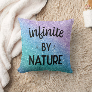 Almofada Infinito por natureza - Turquesa, Roxo & Azul