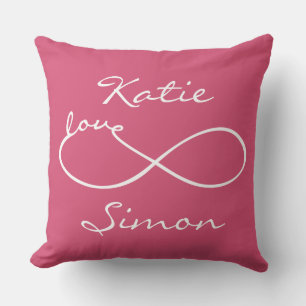 Almofada Infinity Love Lemniscate White + seu traseiro.