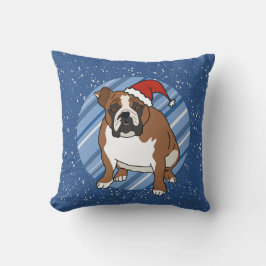 Almofada Inglês Buldogue Christmas