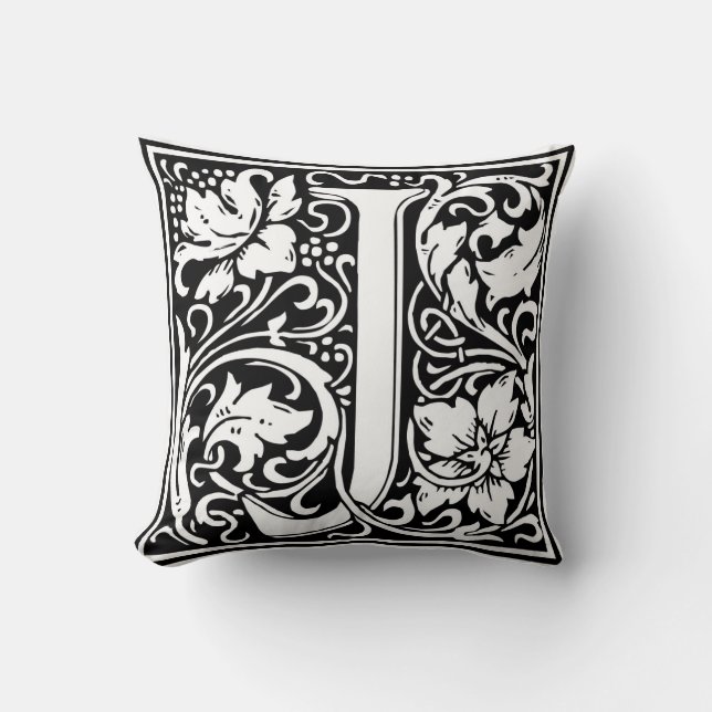 Almofada Inicial decorativa "J" da letra (Frente)