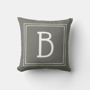 Almofada Inicial Moderna de Família Monogramada Stylish Ver