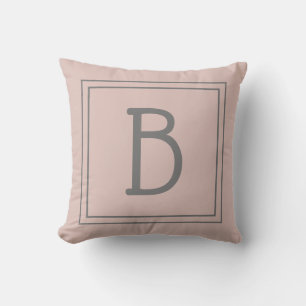 Almofada Inicial Monogramática Personalizada Tendência Chic
