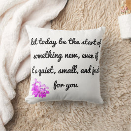 Almofada Iniciar algo novo - Travesseiro decorativo Inspira