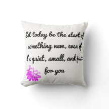 Iniciar algo novo - Travesseiro decorativo Inspira