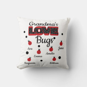 Almofada Inseto de Amor da Vovó Personalizada