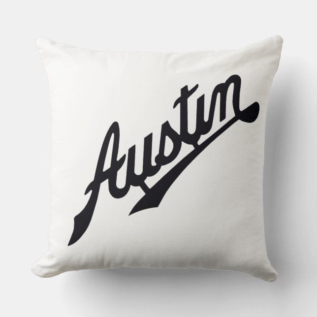 Almofada insígnia de carro antigo Austin (Frente)