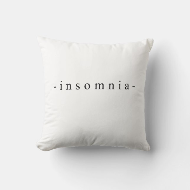 Almofada Insônia design (Frente)