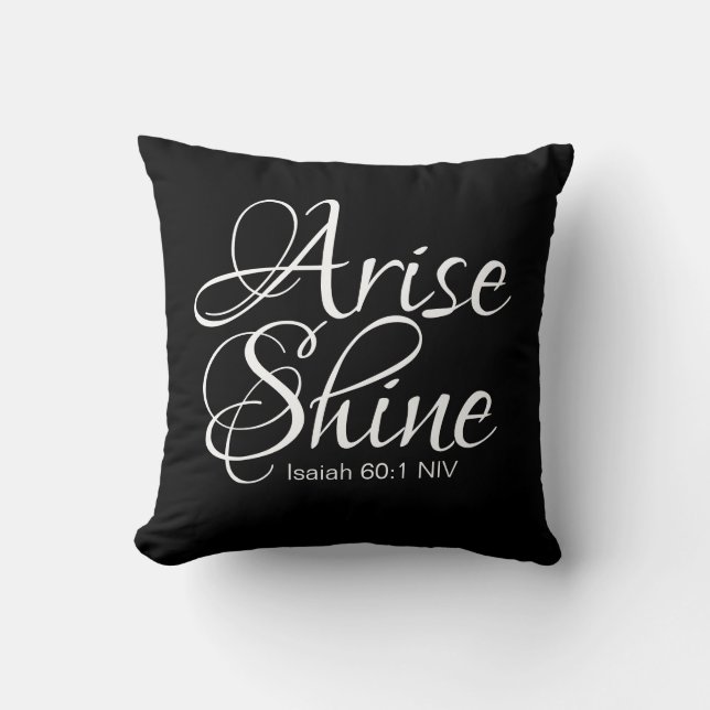 Almofada Inspirador Levante-se e Brilhe Fé Natal (Frente)