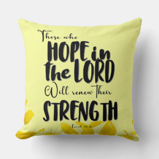 Almofada “Inspirational Bible Verse Throw Pillow – Faith-In