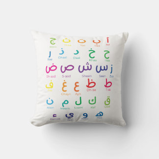Almofada Inspire Arabe Learning: Linda Arte Alfabética