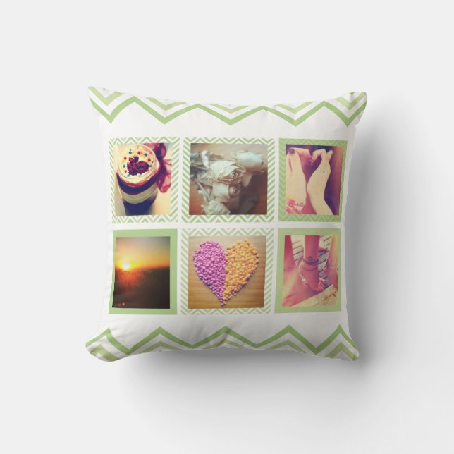Almofada Instagrama Verde Personalizado (Frente)