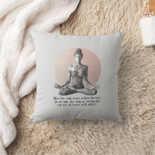 Almofada Instrutor de Meditação Yoga Reiki Master Lotus Pos