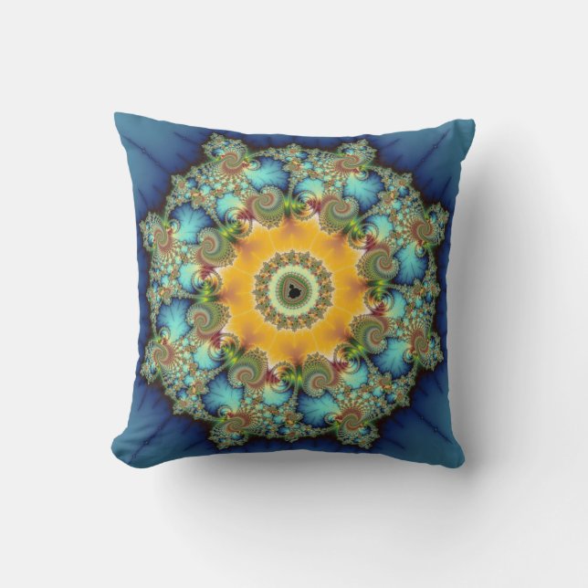 Almofada Insular - Arte Mandelbrot (Frente)