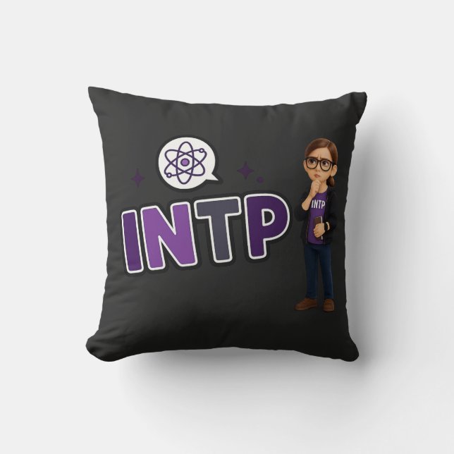 Almofada INTP — A Mente Investigadora (Frente)