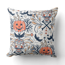 Intrair O Padrão Da Pumpkin Do Crânio Do Halloween