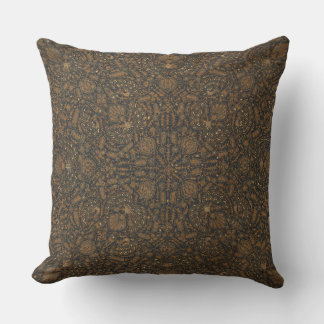 Almofada Intrair Travesseiro decorativo Castanho e Batik Pr