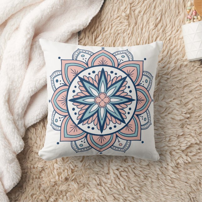 Almofada Intrate Pastel Floral Mandala (Cobertor)