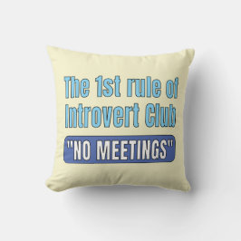 Almofada Introvert Club    T-Shirt