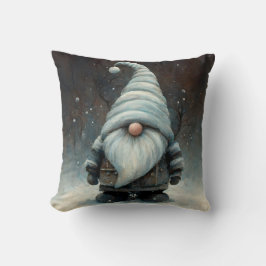 Almofada Inverno Gnomo em uma Floresta de Neve