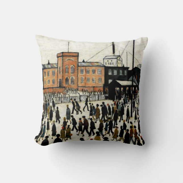 Almofada Ir Trabalhar L.S Lowry (Frente)