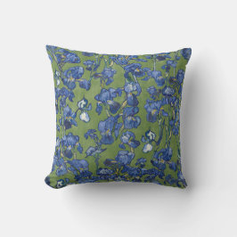 Almofada Íris de Vincent Van Gogh Azul Cobalto Verde Samamb
