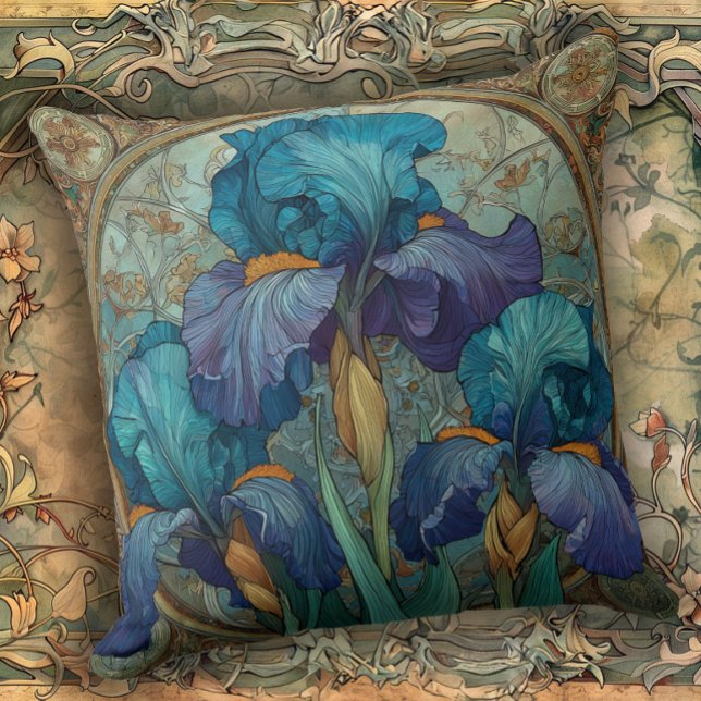 Almofada Iris Encantamento Art Nouveau  (Criador carregado)